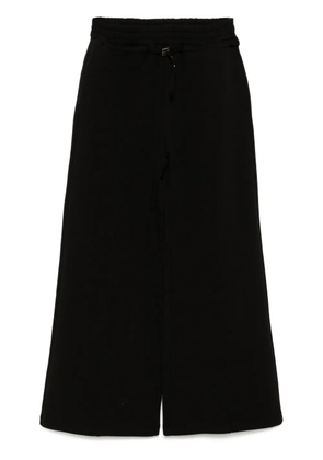 tout a coup belted wide-leg sweatpants - Black