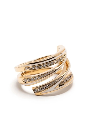 Stephen Webster 18kt yellow gold Vertigo Infinity diamond ring