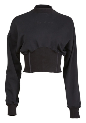Fleur Du Mal corset sweater - Black