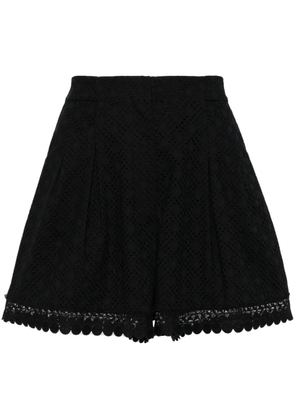 SHIATZY CHEN Plenteous openwork shorts - Black