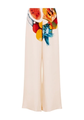 Donde Esteban Salpicon fruit-print trousers - Neutrals