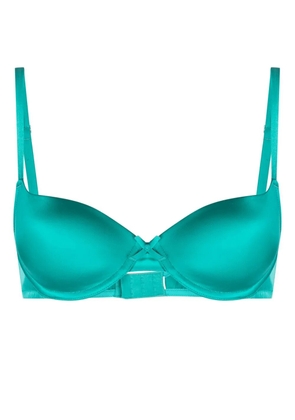 Fleur Du Mal Luxe seamless balconette bra - Green
