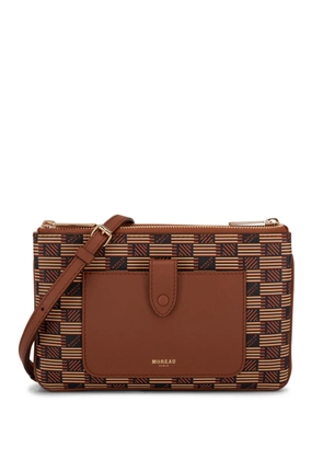 Moreau Double pouch crossbody bag - Brown
