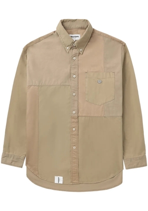 CHOCOOLATE panelled cotton shirt - Neutrals