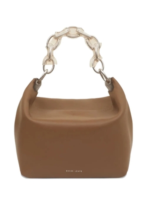 Danse Lente Ela chain-link leather shoulder bag - Brown