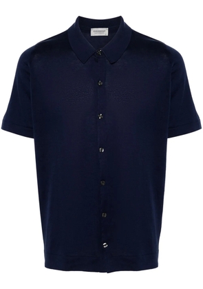 John Smedley Folke fine-ribbed shirt - Blue