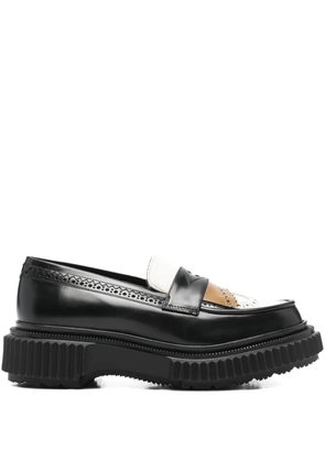 Adieu Paris platform leather loafers - Black