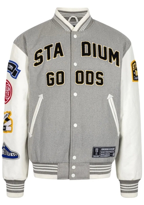 STADIUM GOODS® 'Champions League' wool varsity jacket - Grey