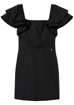TWINSET ruffled mini dress - Black