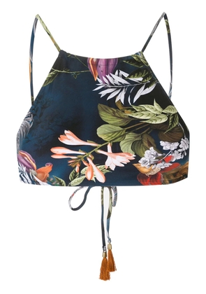 Lygia & Nanny Ilana print bikini top - Blue
