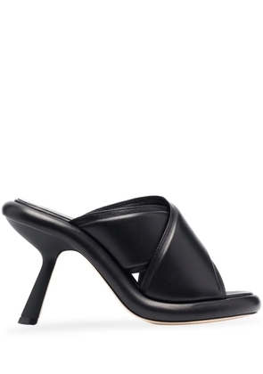 Vic Matie crossover-strap leather sandals - Black