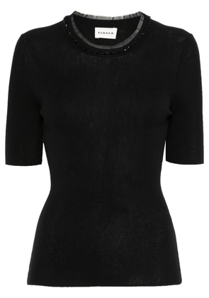 P.A.R.O.S.H. Cipria polo top - Black