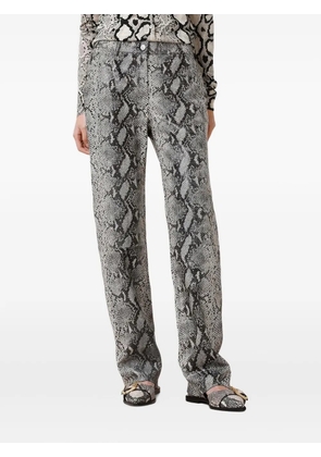 AllSaints snake-print trousers - Black