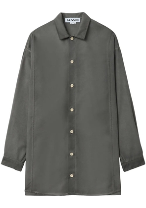 Sunnei wool longline shirt - Grey