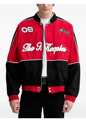 The Kooples racing-number panelled jacket - Black