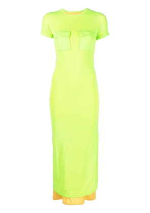 Sunnei pocket-detail midi dress - Green