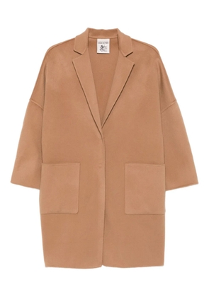 Semicouture patch-pockets coat - Neutrals