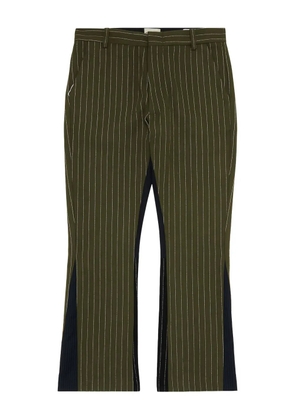 GALLERY DEPT. pinstripe flared trousers - Green