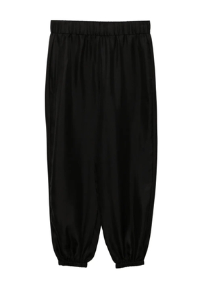 Lisa Yang silk cropped trousers - Black