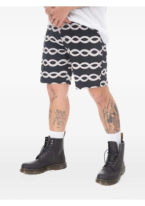 stan ray chain-link print shorts - Black