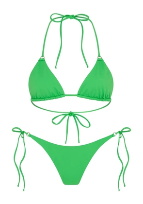 Let's Swim side tie-fastening bikini bottoms - Green