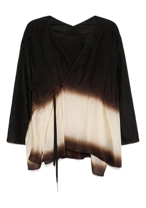 LESS silk top - Brown