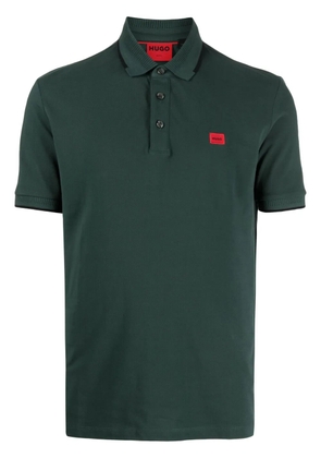 HUGO Deserino 232 cotton-pique polo shirt - Green