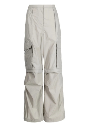 Goen.J detachable-panel wide-leg cargo pants - Grey