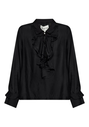 MUNTHE ruffled-cuff blouse - Black