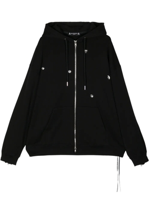 Mastermind Japan skull-print cotton hoodie - Black