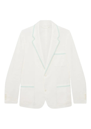 Casablanca contrast-piping jacket - White