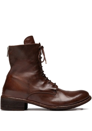 Officine Creative leather ankle boots - Brown
