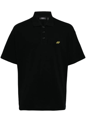 FIVE CM logo-embroidered cotton polo shirt - Black