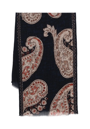 Dell'oglio paisley-print scarf - Blue