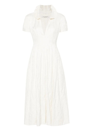 Philosophy Di Lorenzo Serafini V-neck pleated midi dress - Neutrals