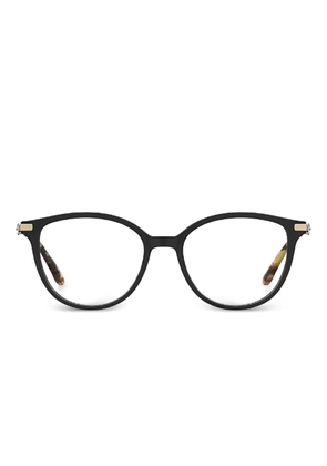 Pierre Cardin Eyewear embellished round-frame glasses - Black