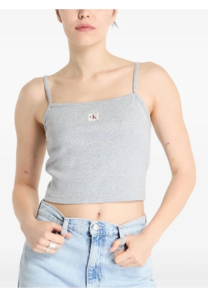 Calvin Klein spaghetti-strap cropped top - Grey