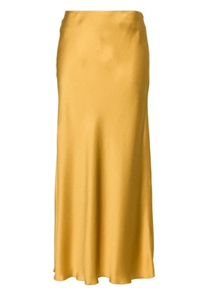Forte Forte flared crepe midi skirt - Yellow