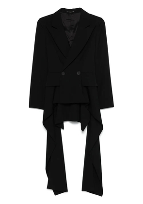 Yohji Yamamoto draped blazer - Black