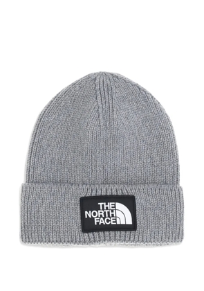 The North Face logo-patch beanie hat - Grey