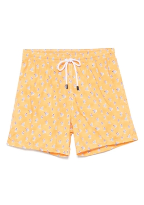 Barba cactus-print swim shorts - Orange