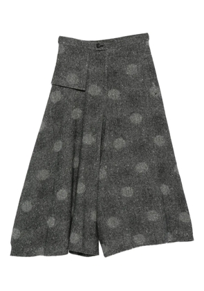 Yohji Yamamoto polka-dot skirt - Grey