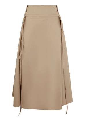Ports 1961 Stylish Ribbon midi skirt - Neutrals