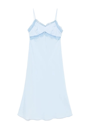 Vivetta lace-trim midi dress - Blue