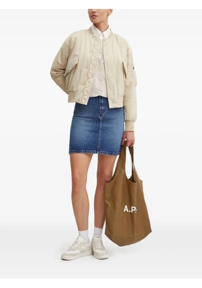 A.P.C. zip-pocket bomber jacket - Neutrals