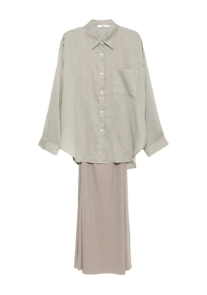 b+ab shirt dress set - Grey