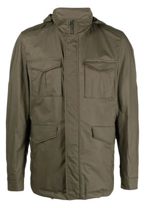 Herno long-sleeve zip-up hoodie jacket - Green