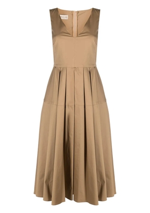 Blanca Vita V-neck sleeveless dress - Neutrals