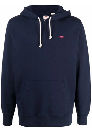 Levi's chest logo-patch hoodie - Blue