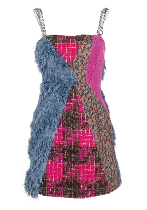 Andersson Bell patchwork mini dress - Pink